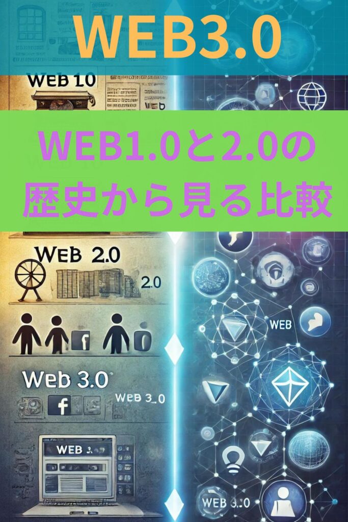 WEB3.0とは？WEB1.0と2.0の歴史から見る比較